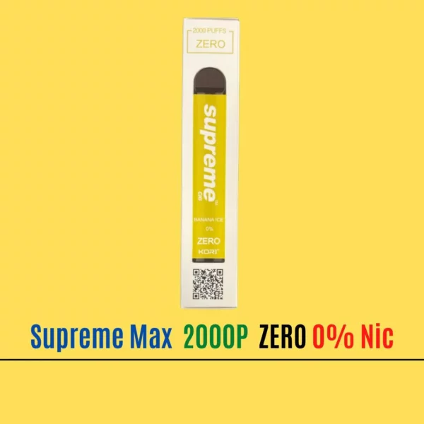 Banana Ice - Supreme Max Zero 0% Nicotine