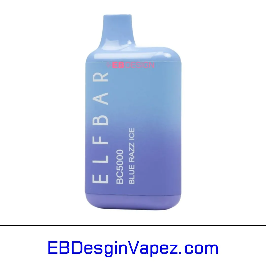 Blue Razz Ice Elf bar EBDESIGN BC5000 vape