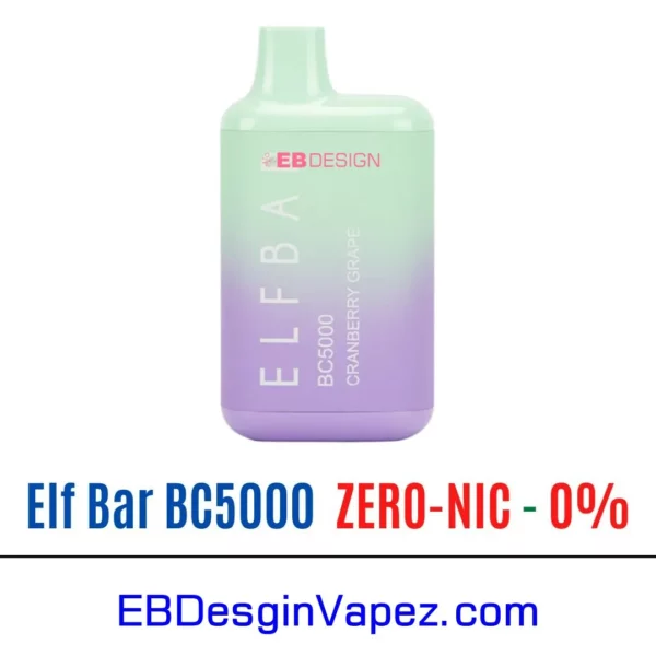 Elf Bar BC5000 ZERO - Cranberry Grape