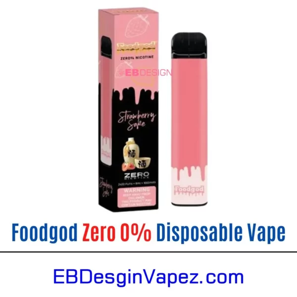 Foodgod Zero 0% Vape - Strawberry Sake