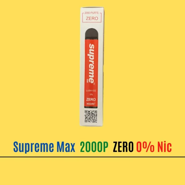 Lush Ice - Supreme Max Zero 0% Nicotine 2000 puffs