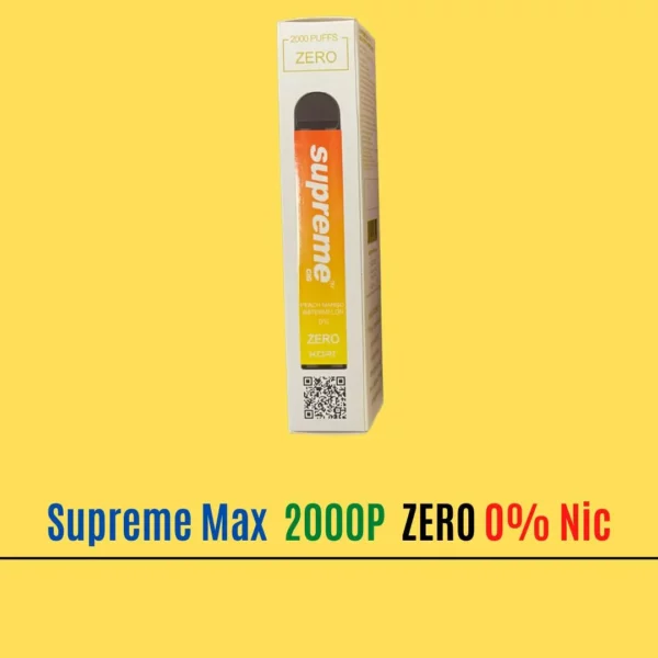 Peach Mango Watermelon - Supreme Max Zero 0% Nicotine 2000