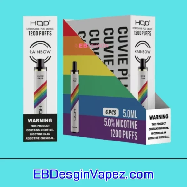 disposable vape Rainbow HQD Cuvie Plus