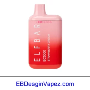 Strawberry Cream Elf bar EBDESIGN BC5000 rechargeable