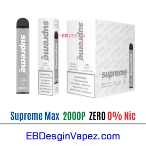Supreme Max 0% Zero Nicotine - Fresh Lychee 2000 puffs