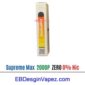 Supreme Max 0% Zero Nicotine - Peach Mango Watermelon 2000