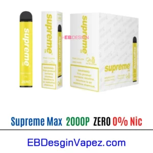 Supreme Max 0% Zero Nicotine - Pina Colada 2000 puffs
