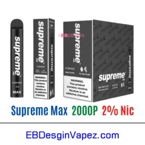 Supreme Max 2% Vape - Cubano disposable