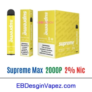 Supreme Max 2% Vape - Pineapple ice 2000 puffs