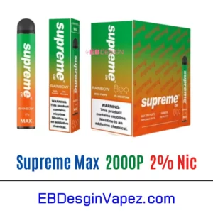 Supreme Max 2% Vape - Rainbow 2000 puffs
