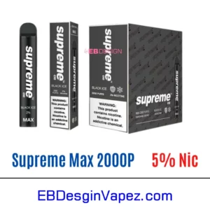 Supreme Max 5% Vape - Black ice