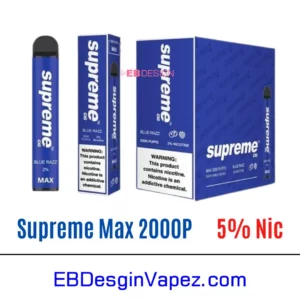 Supreme Max 5% Vape - Blue razz