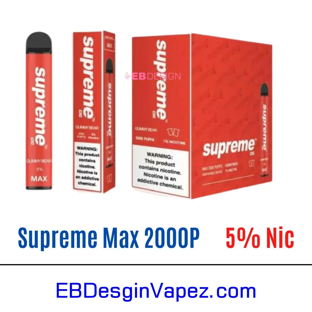 Supreme Max 5% Vape - Gummy bear