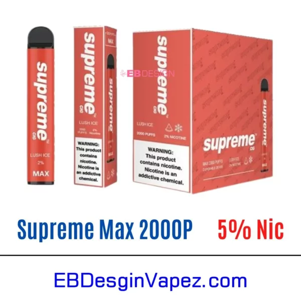 Supreme Max 5% Vape - Lush ice