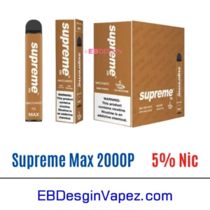Supreme Max 5% Vape - Macchiato