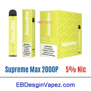 Supreme Max 5% Vape - Strawberry banana 2000 puffs