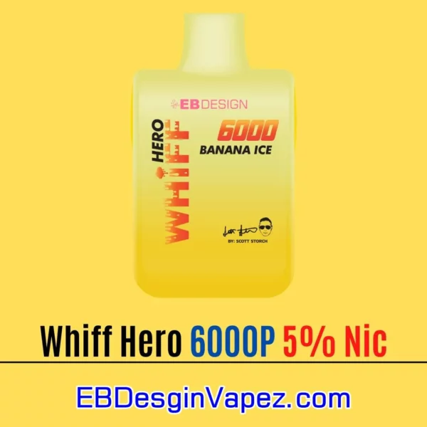 Whiff Hero Disposable Vape - Banana Ice