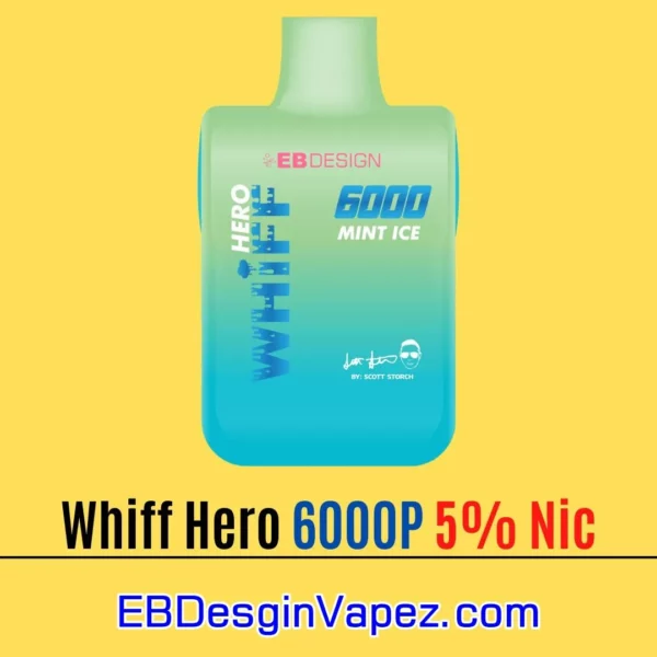 Whiff Hero Disposable Vape - Mint Ice
