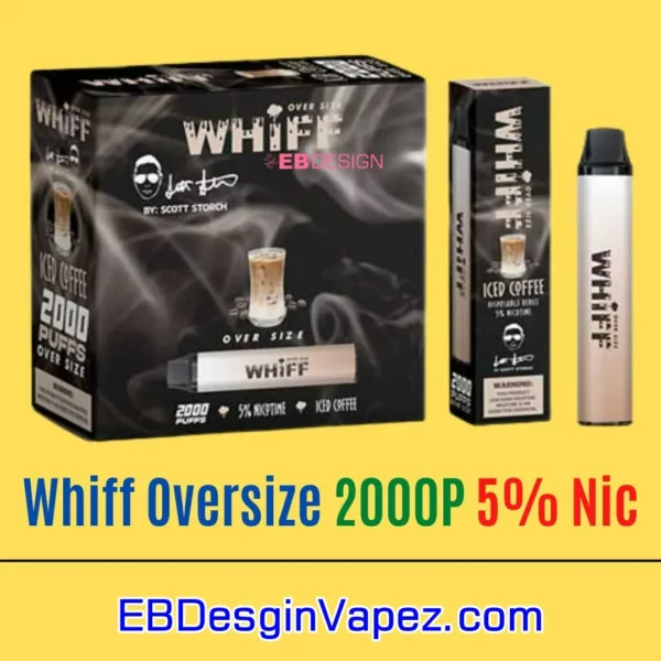 Whiff OverSize Vape - Iced Coffee 2000 puffs