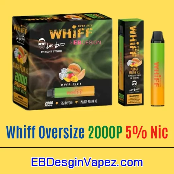 disposable Whiff OverSize Vape - Mango Melon Ice