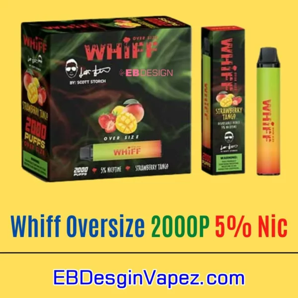 Whiff OverSize Vape - Strawberry Tango 2000 puffs